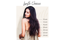 Load image into Gallery viewer, CHOCOLATE BROWN (4) HUMAN PONYTAIL CLIP IN HAIR EXTENSIONS 16 / 20 INCH  **THICK***
